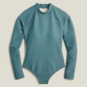J. Crew Active Ribbed Long Sleeve One Piece Swimsuit